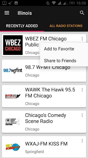 Illinois Radio Stations - USA Screenshot 0