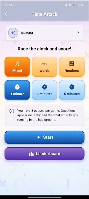 Words & Numbers Game Screenshot 1