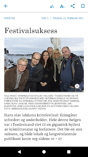 Tvedestrandsposten eAvis Screenshot 2