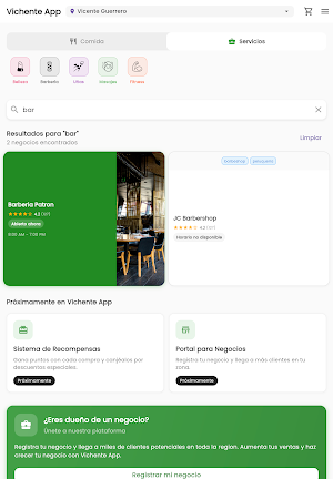 Vichente App Screenshot 2