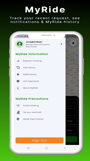 MyRide Screenshot 1