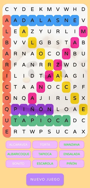 Word Search: Food Screenshot 2
