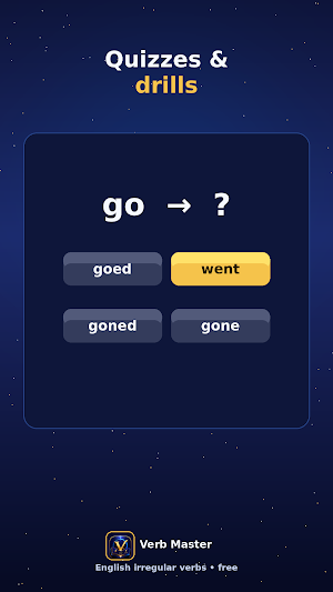 VerbMaster: English Verbs Screenshot 2
