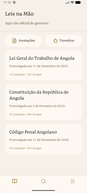 Leis na Mão - Angola Screenshot 0