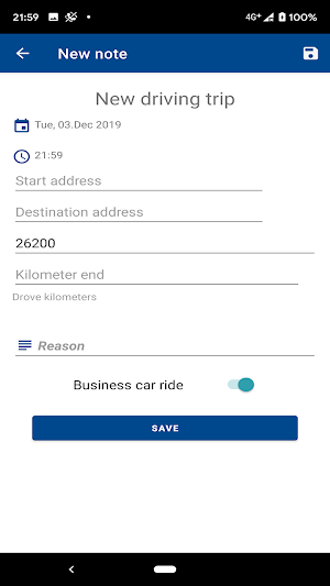 Car logbook App Screenshot 3