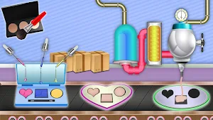 Princess Cosmetic Kit Factory: Makeup Maker Game Screenshot 0