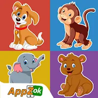 Animal Memory Game for Kids + Birds Fruits & More