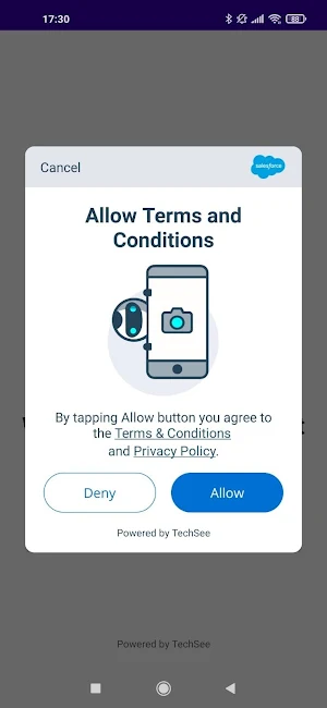 TechSee Visual Engagement App Screenshot 1