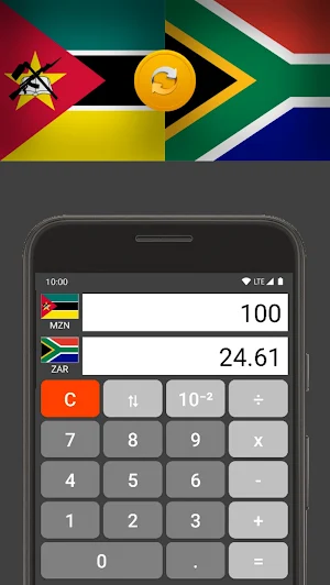 Metical Mozamb./S. Africa Rand Screenshot 0