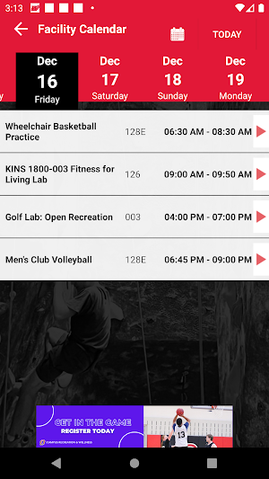 Unomaha Campus Recreation Screenshot 1