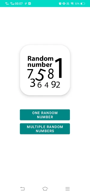 Random Number generator App Screenshot 0