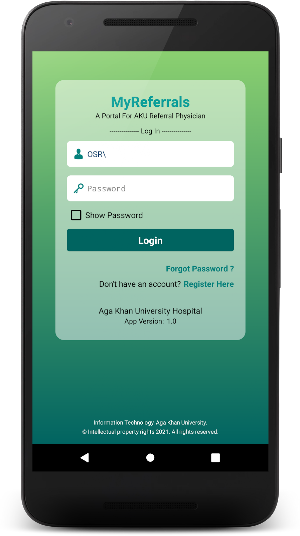AKUH MyReferrals Screenshot 2