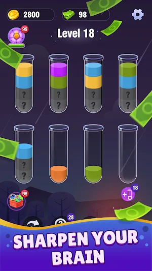Spark Light Sort: Color Puzzle Screenshot 2