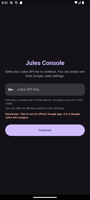 Jules Console Screenshot 0