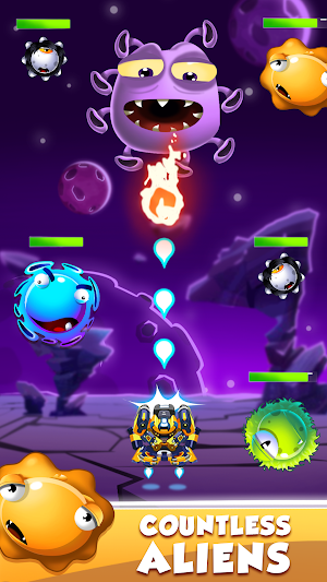 Droid O - Space Shooter Games Screenshot 2
