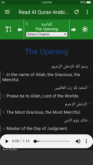 Al Quran English Translation Screenshot 2