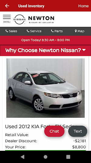 Newton Nissan of Gallatin Screenshot 2