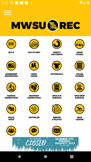 MWSU Recreation Services Screenshot 0