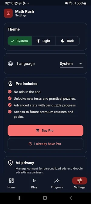 MathRush: Mental Math Games Screenshot 3