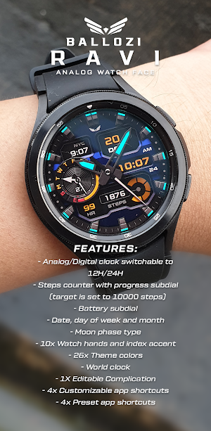 BALLOZI RAVI Watch Face Screenshot 1