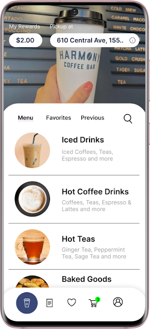 Harmony Coffee Screenshot 1