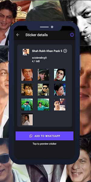 Shah Rukh Khan GIF WASticker Screenshot 2