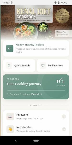 Renal Diet - Kidney Recipes Screenshot 1
