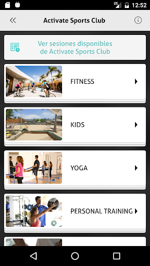 Activate Sports Club Screenshot 1