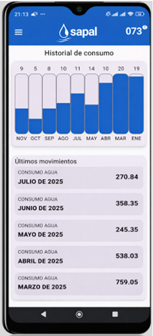 Sapal Movil Plus Screenshot 2