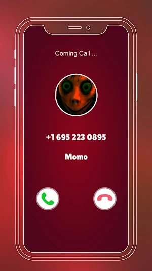 creepy momo fake call Screenshot 2