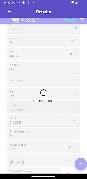 IOL Calculator Biometry Scan Screenshot 3