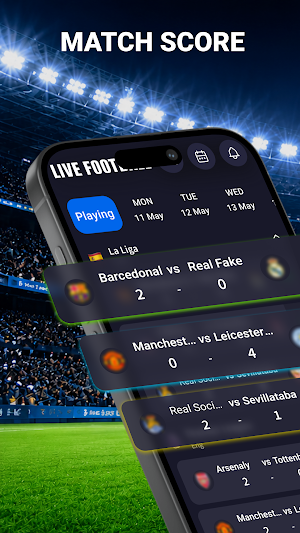 Live Football Stream HD Score Screenshot 0