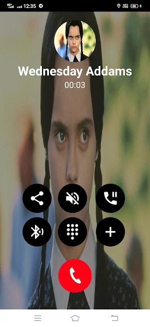 Wednesday Addams Call & Chat Screenshot 3