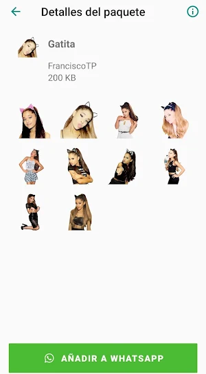 Stickers de Ariana Grande ❤️ Screenshot 2