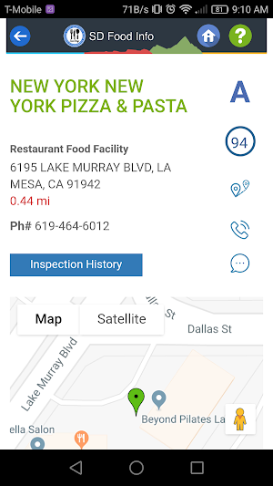 SD Food Info Screenshot 3