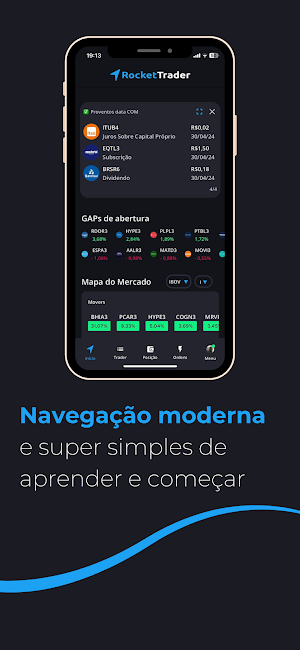 RocketTrader: Ações e Trading Screenshot 1