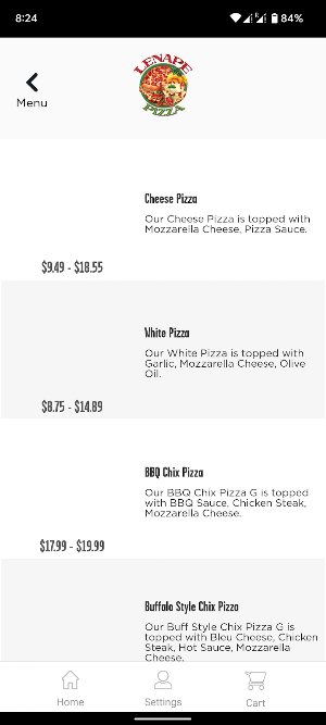 Lenape Pizza Screenshot 3