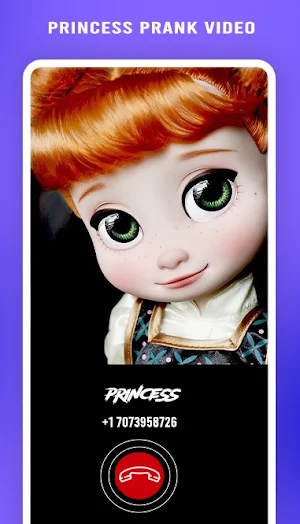 Princess Fake Call Screenshot 1