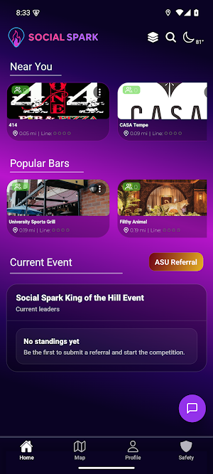 Social Spark: Spark Your Night Screenshot 0