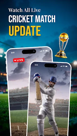 CricVision:Live Match & Stream Screenshot 1