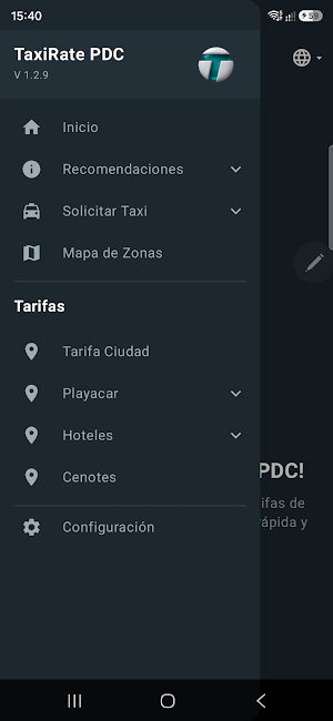 TaxiRate PDC Screenshot 1