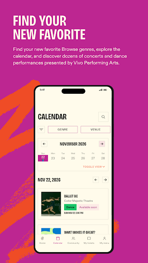 Vivo Performing Arts Screenshot 2