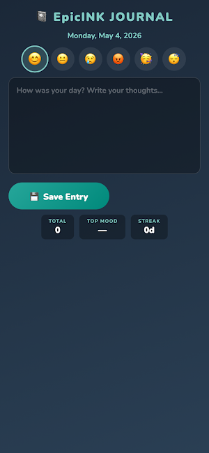 EpicINK Daily Journal Screenshot 0