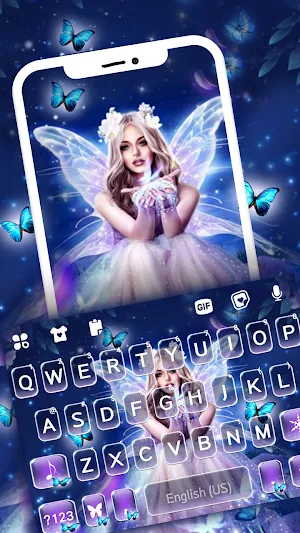 Fairy Princess Keyboard Background Screenshot 0