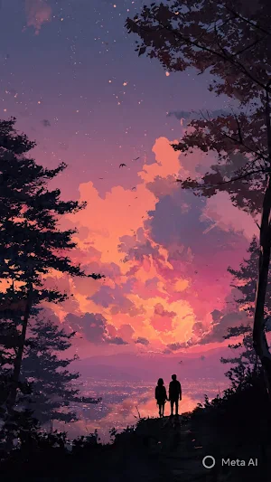 Romantic Sunset Wallpaper Screenshot 2