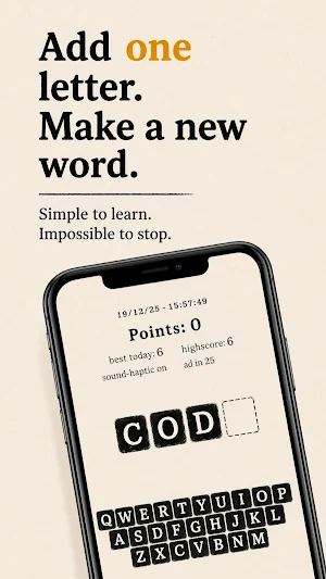 LETRZ: Daily Word Chain Puzzle Screenshot 0