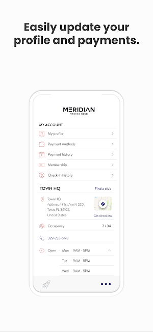 Meridian Fitness Club Screenshot 1