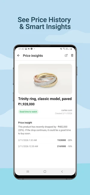 Shopping Tracker & Alerts Screenshot 1