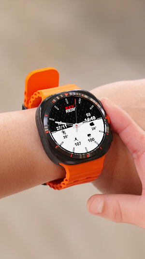 N-SPORT719 Black & White Watch Screenshot 2