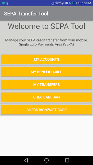 SEPA Transfer File Screenshot 0